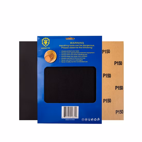 Papier de verre en gros prix compétitif papier de verre abrasif en carbure de silicium étanche grain 120